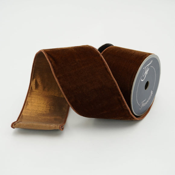 Pecan Velvet Luster Ribbon