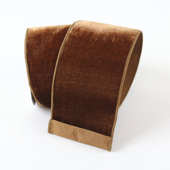 Pecan Velvet Ribbon