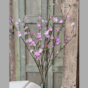 Spray of Plush Colored Flowers