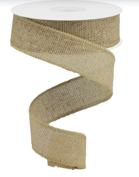 Natural Faux Burlap Ribbon
